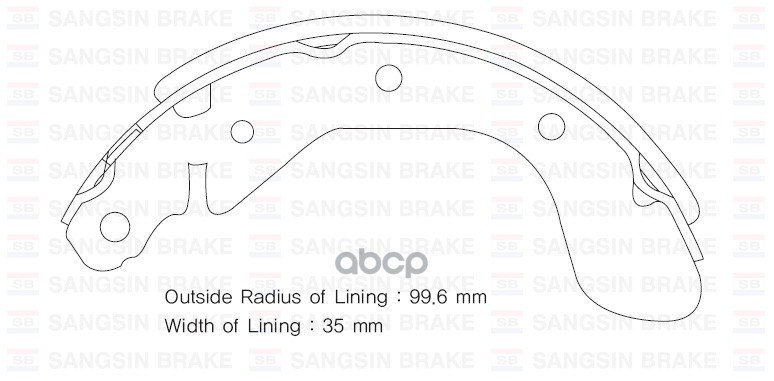 Колодки барабанные SANGSIN BRAKE SA129